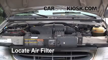 2001 Ford E-150 Econoline Club Wagon XLT 5.4L V8 Filtre à air (moteur) Contrôle
